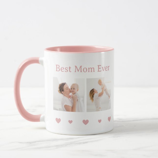 Taza Trendy Modern Mother Best Mom Ever Keepsake (Izquierda)