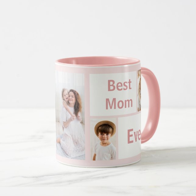 Taza Trendy Modern Mother Best Mom Ever Keepsake  (Anverso derecho)