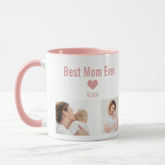 Taza Trendy Modern Mother Best Mom Ever Keepsake  (Izquierda)