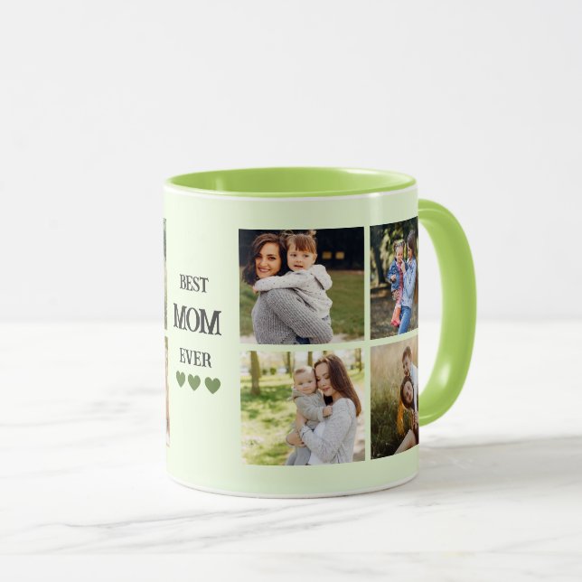 Taza Trendy Mother Best Mom Ever Keepsake (Anverso derecho)