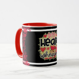 Taza Trendy My Heart Día de San Valentín Mug