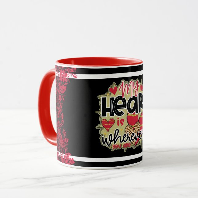 Taza Trendy My Heart Día de San Valentín Mug (Anverso izquierdo)