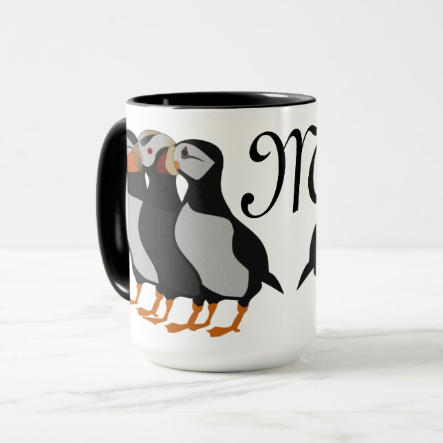 Taza Tres Albornoces Adorables Juntos Personalizado (Anverso izquierdo)