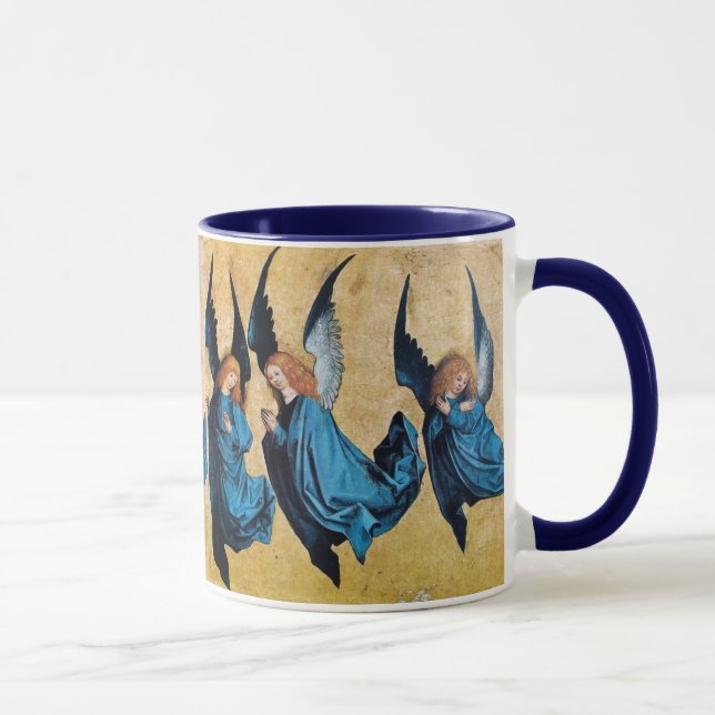 TAZA TRES ÁNGELES EN AZUL (Derecha)
