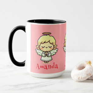 Taza Tres ángeles orando