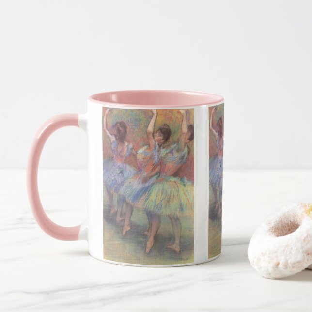 Taza Tres bailarinas de Edgar Degas, arte de ballet de  (Con donut)