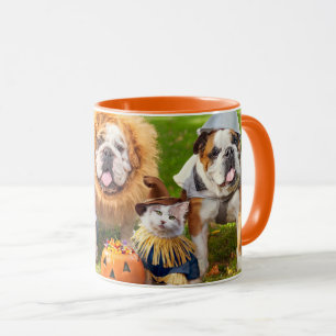 Taza Tres Bulldogs disfrazados