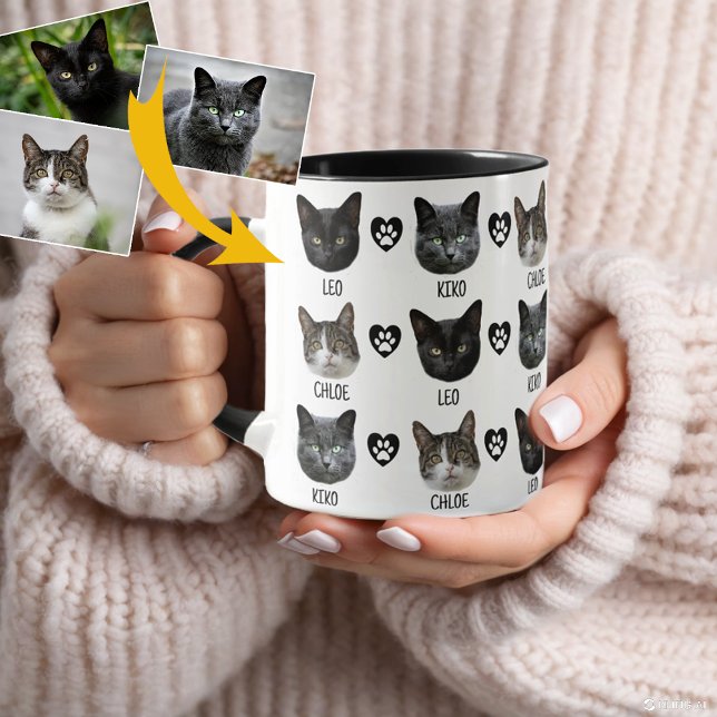 Taza Tres caras Mascotas, crea tu propia foto (Subido por el creador)