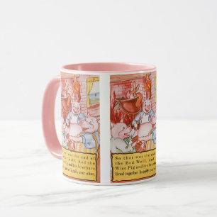 Taza Tres Cerditos Cocinando Lobo, Historias de hadas a