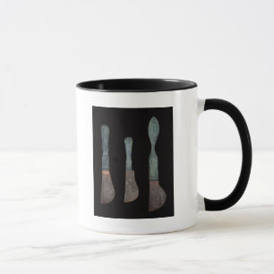 Taza Tres cuchillos de Pompeya, romano, ANUNCIO de