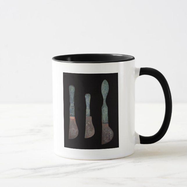Taza Tres cuchillos de Pompeya, romano, ANUNCIO de (Derecha)