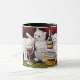 Taza Tres gatitos jolly en la fiesta