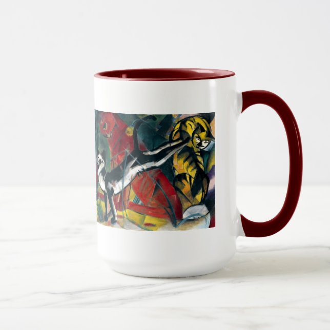 Taza Tres gatos de Franz Marc Bebida Mug (Derecha)