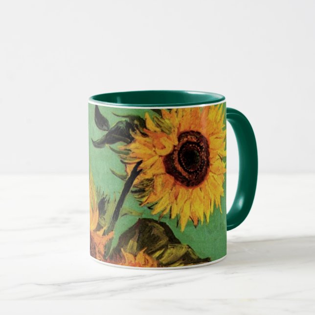 Taza Tres girasoles en una bolsa de Vincent van Gogh (Anverso derecho)