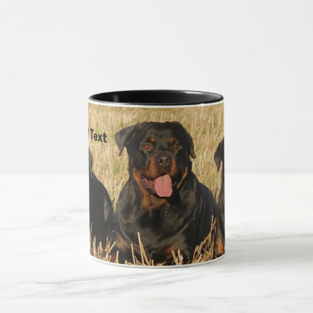 Taza Tres perros Rottweiler - Paquete de rociones (Centro)