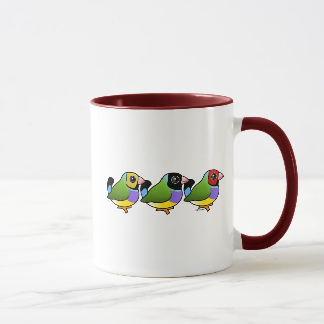 Taza Tres pinzones de Gouldian (Derecha)