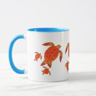 Taza Tres tortugas marinas