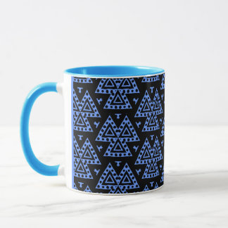 Taza Tres triángulos v1 - Azul