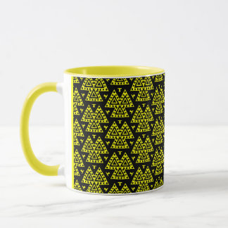 Taza Tres triángulos v2 - Amarillo