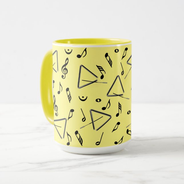 Taza Triangle Music Notes (Anverso izquierdo)