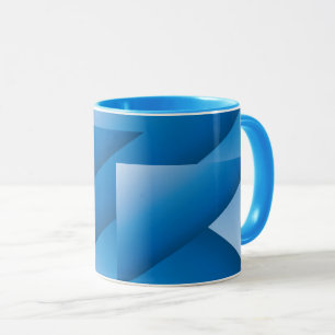 Taza Triángulos azules