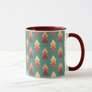 Taza Triángulos de colores retro