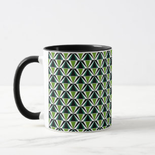 Taza Triángulos verdes