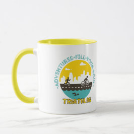 Taza Triatlón. La aventura llena tu alma