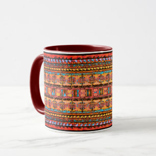 Taza Tribal del tono de la tierra rusa
