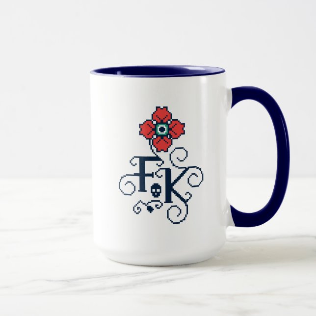 Taza Tributo floral de Frida Kahlo el | (Derecha)