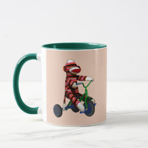Taza Tricciclo de monos de media luna