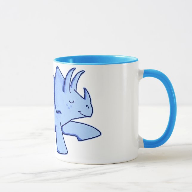 Taza Triceratops azul (Derecha)
