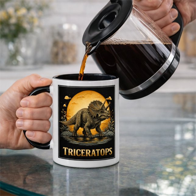 Taza Triceratops Dinosaur Prehistórico Luna (Subido por el creador)
