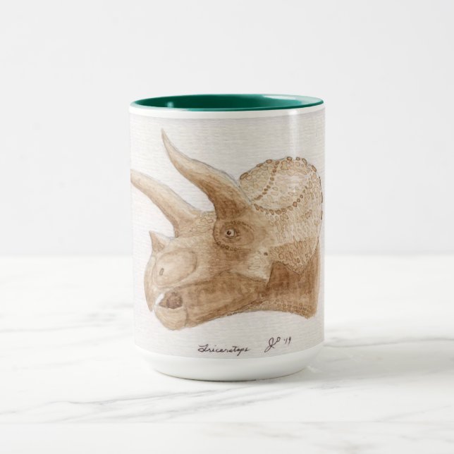 Taza Triceratops Jumbo Café Mug (Centro)