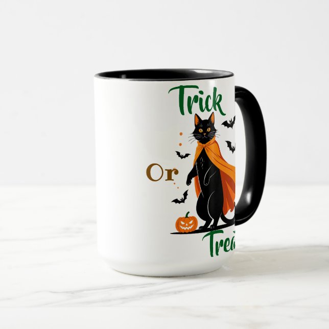 Taza Trick o Trek Black Cat Specialty Mug (Anverso derecho)