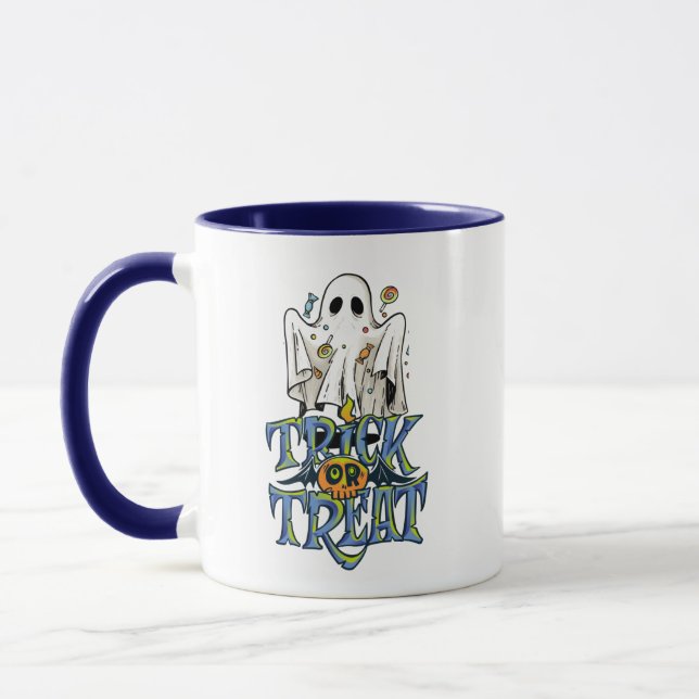 Taza Trick O Trek Halloween Coffee Mug (Izquierda)