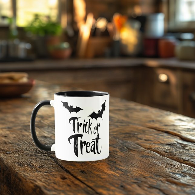 Taza Trick o Trek Mug - Espeluznante diseño de murciéla (Subido por el creador)