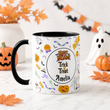 Trick or Treat Personalizado Lindo Halloween