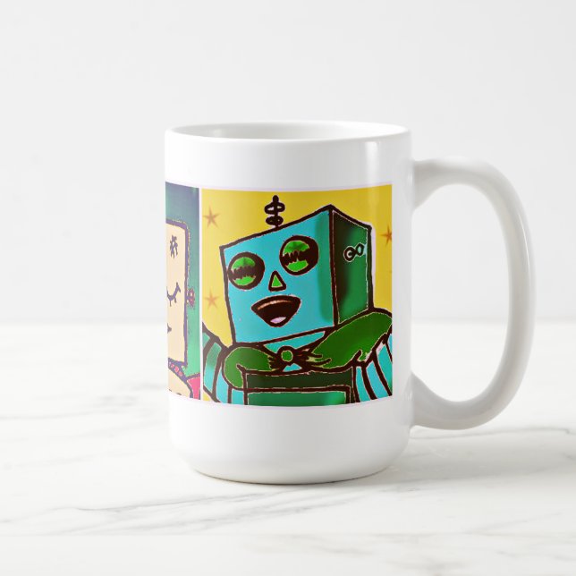 Taza tricolora de los robots (Derecha)