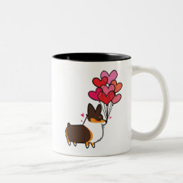 Taza tricolora el | CorgiThings del Corgi del amor