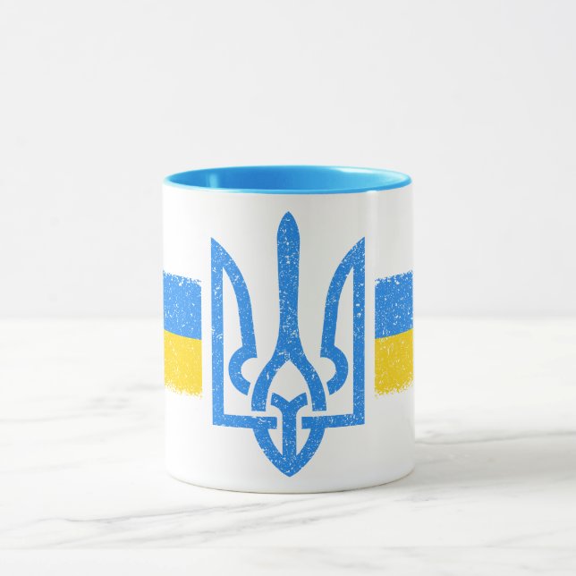 Taza Tridente de Ucrania - Símbolo de bandera de Ucrani (Centro)