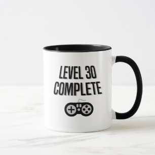 Taza Trigésimo nivel 30 del cumpleaños del videojugad