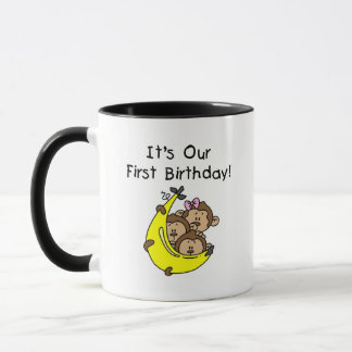 Taza Trillizos primero - Dos niños, un Chica