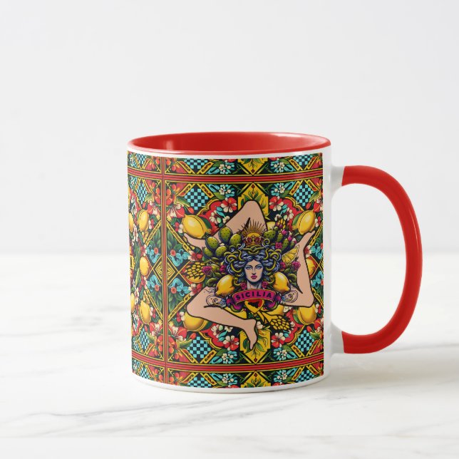 Taza Trinacria Sicilia Patrón Siciliano (Derecha)