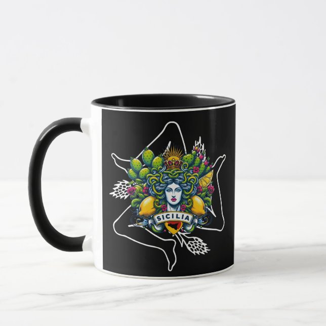 Taza Trinacria siciliana (Izquierda)
