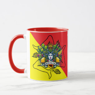 Taza Trinacria siciliana