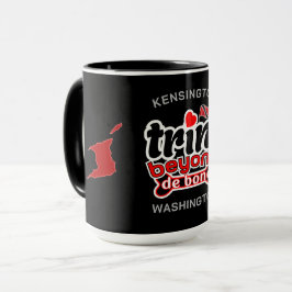 Taza Trini Más allá del mapa y nombre NEGRO