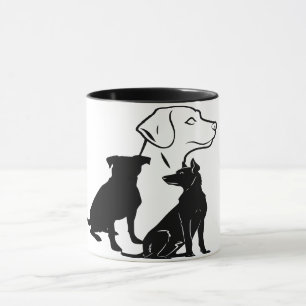 Taza Trío de arte de las patas leales