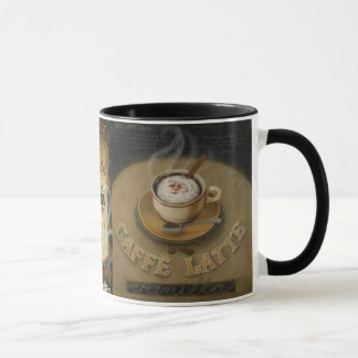 Taza Trío de Latte del vintage masculino