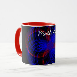 Taza Triple azul acento matemático café Mug
